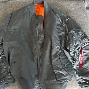 Alpha Industries Gray Bomber Jacket